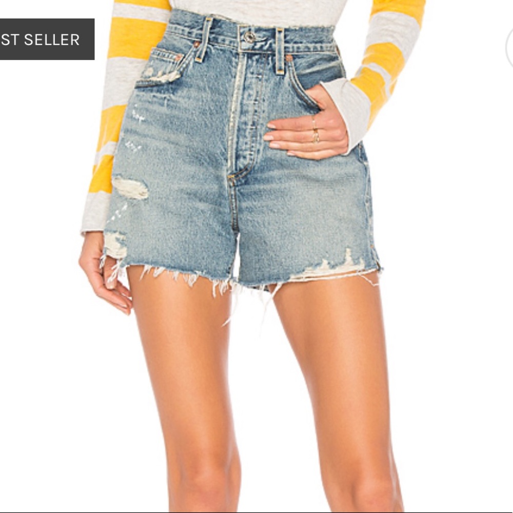 AGOLDE DEE HIGH RISE SHORTS SIZE 28